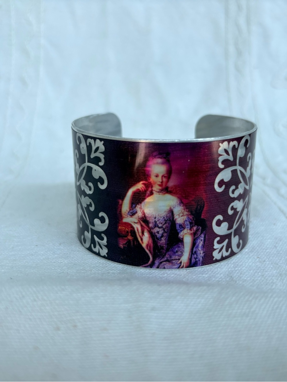 Artisan Marie-Antoinette Aluminium Cuff Bracelet - Made in Canada